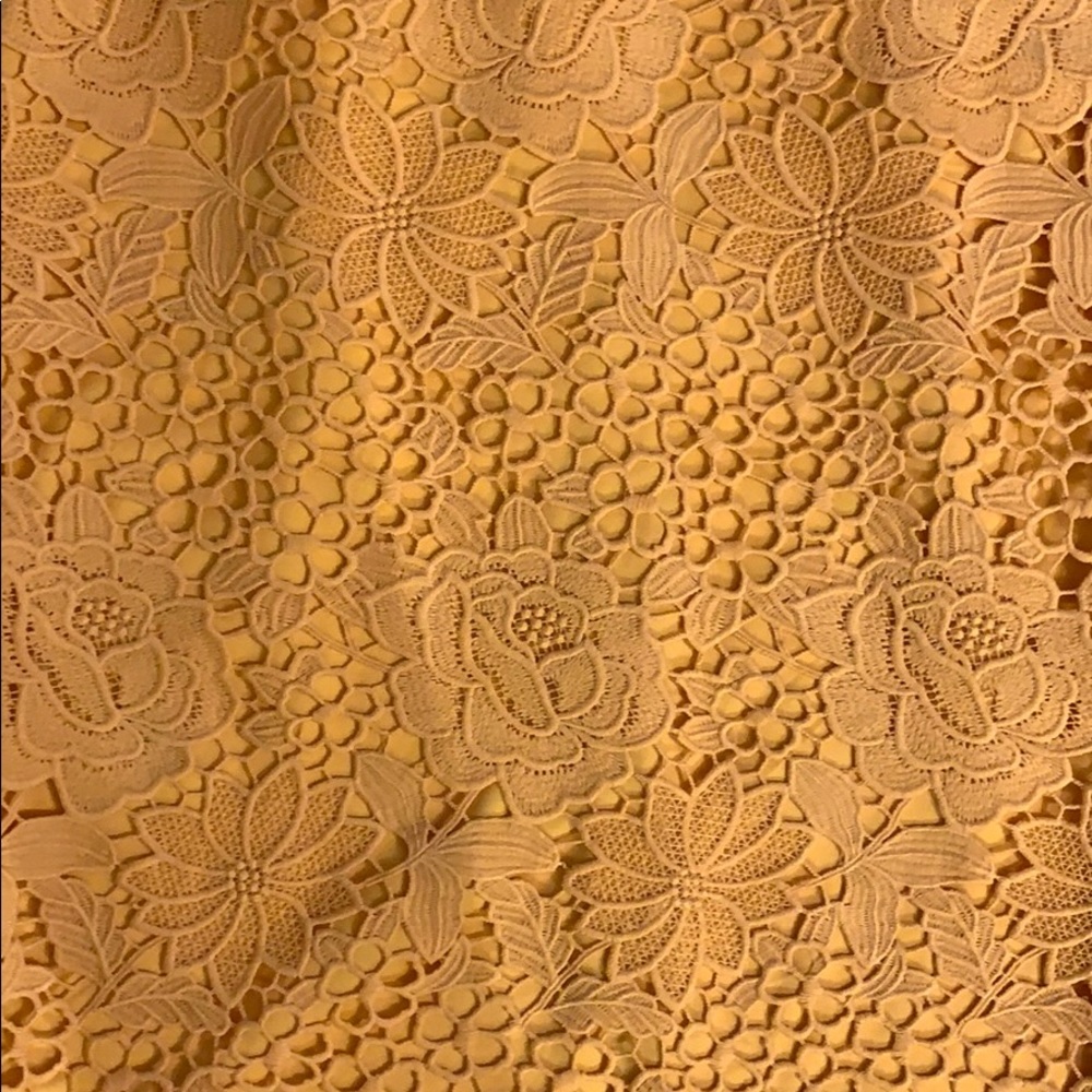 ASOS Paper Doll London mustard lace dress - Picture 4 of 7